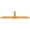 Ekena Millwork Eugene Rough Sawn Timber Gable Bracket, Western Red Cedar, 96"W x 32"H x 4"D x 6"F, 8/12 Pitch GBW096X32X0406EUG00RWR - alternate 5